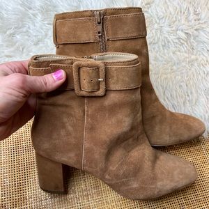 Camel Colored Ankle Boots